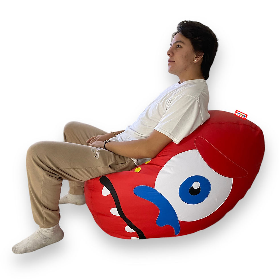 Miniatura: Sillón Puff Redfrown Monster. Ideal Para Personas De Hasta 80 Kg