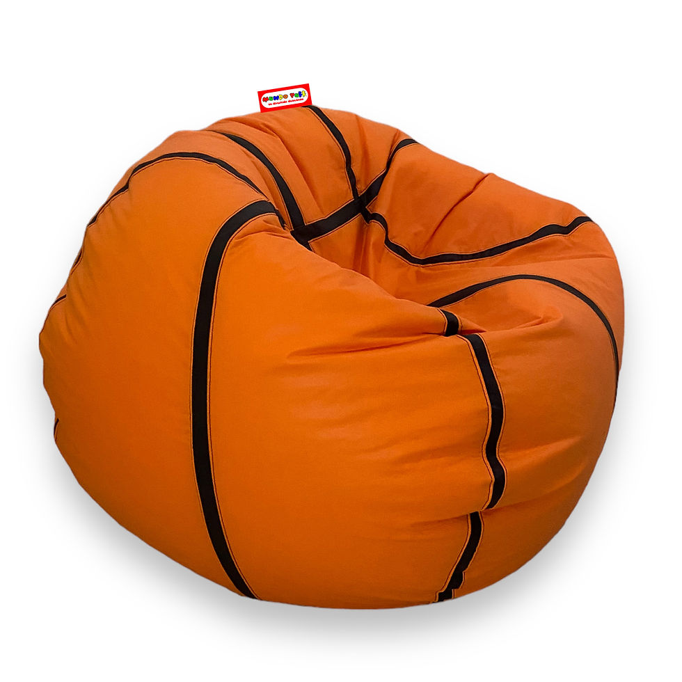 Miniatura: Sillón Puff Balón Basketball. Ideal Para Personas De Hasta 90 Kg