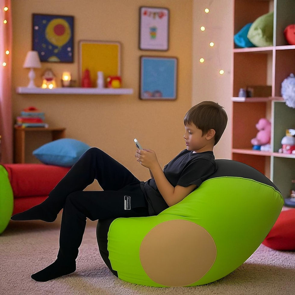 Miniatura: Sillón Puff Aguacate. Ideal Para Personas De Hasta 80 Kg