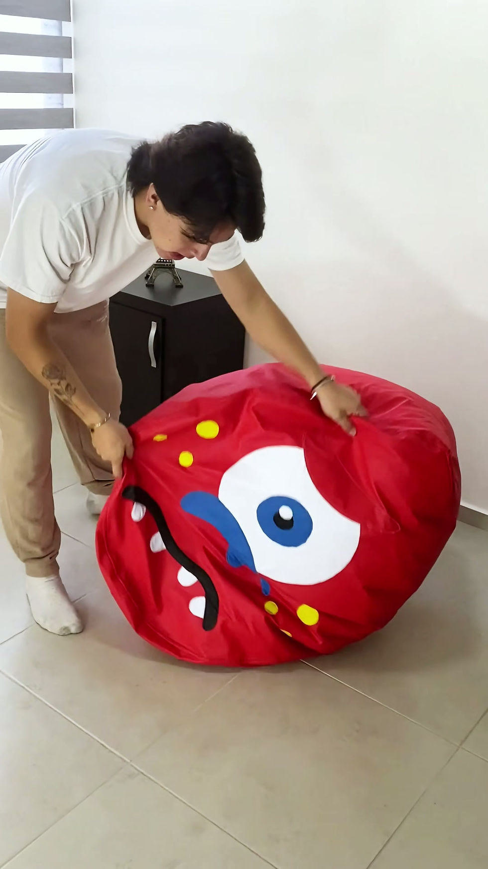 Miniatura: Sillón Puff Redfrown Monster. Ideal Para Personas De Hasta 80 Kg