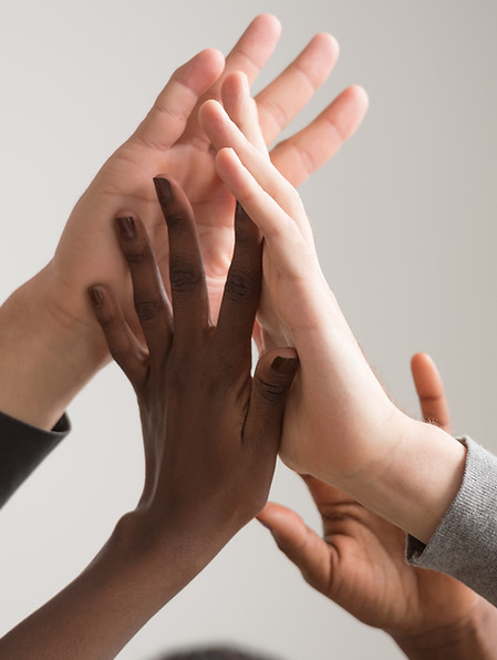 High Fives of team members
