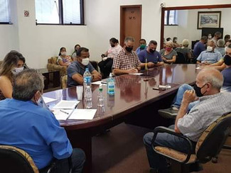 Assembleia da categoria do Sindmestres. Campanha Salarial CCT 2020/21. Presidida pelo presidente do