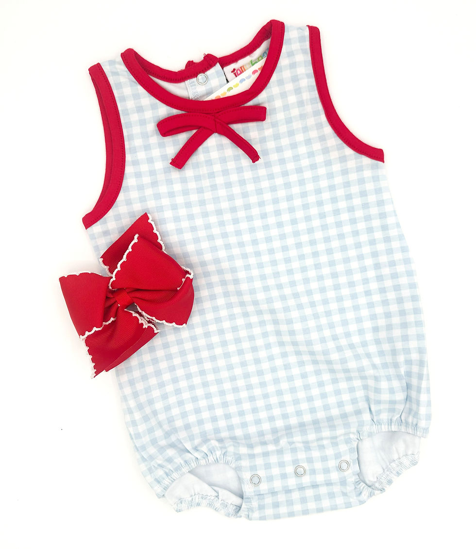 Thumbnail: Gingham Light Blue Bubble