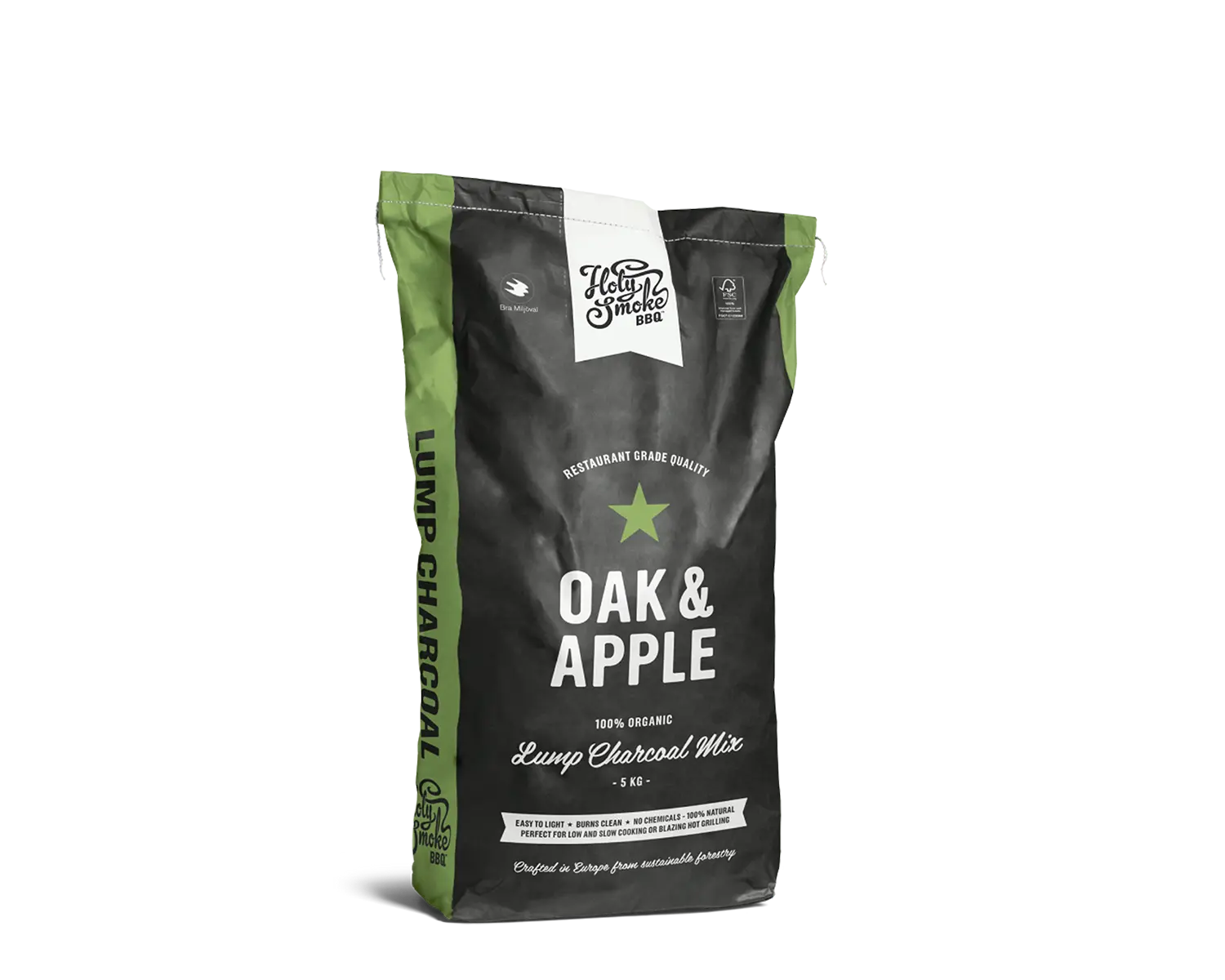 Holy Smoke BBQ Oglje za kamado žar hrast / jablana 5 kg