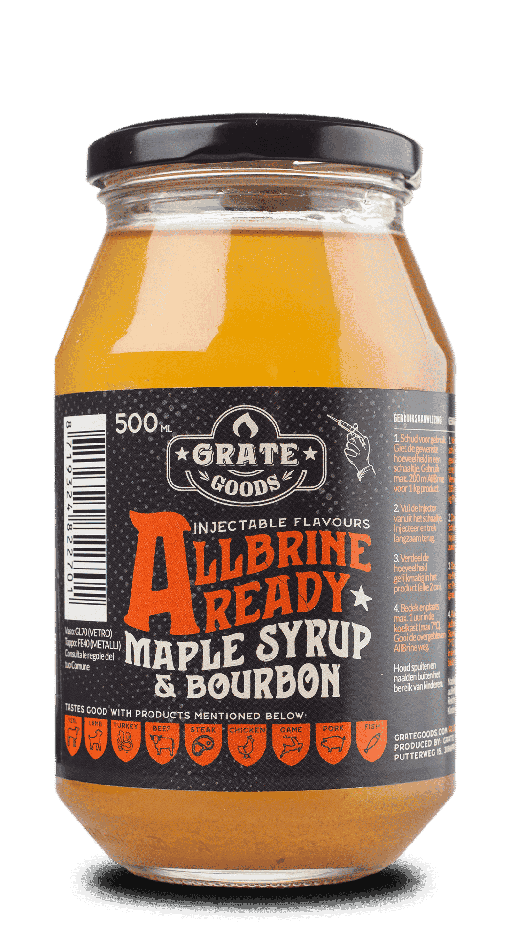 Grate Goods All Brine ready Maple Syrup&Bourbon