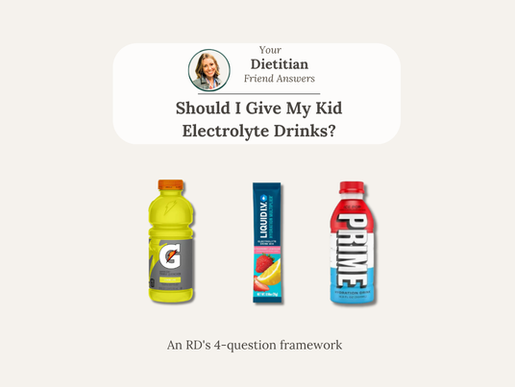 Do My Kids Actually Need Electrolyte Drinks? An RD's 4-Question Framework