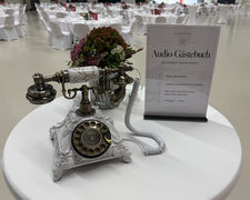 Gästebuchtelefon bei einem Firmenevent