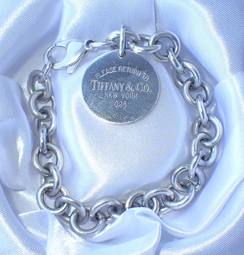 Tiffany & Co Return to Tiffany sterling silver tag bracelet hallmarked London 2006.