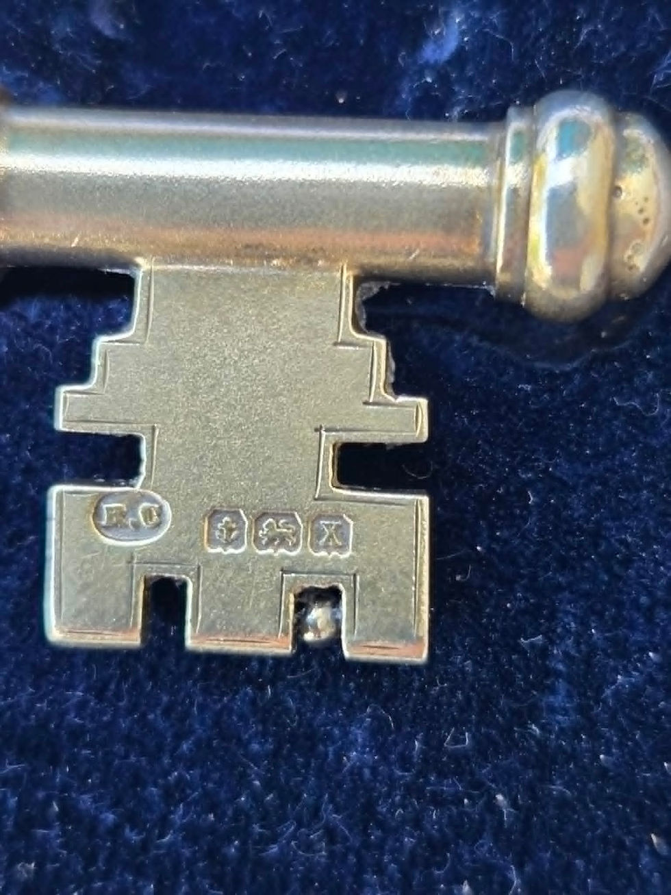 Thumbnail: 1922 sterling silver ceremonial key by Robert Chandler, presented to Jeremiah Woolley, first Labour Mayor of Preston, in orig