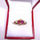 Thumbnail: Antique Victorian 15ct Gold Garnet & Seed Pearl Ring, Size O