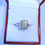 Thumbnail: 9ct White Gold 0.36ct Diamond Rectangle Cluster Ring, Size N 1/2