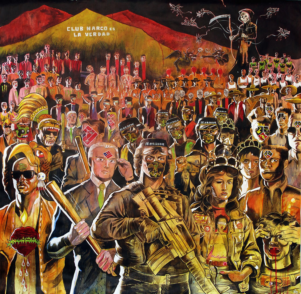 Club Narco, 2011, Acrylic on paper