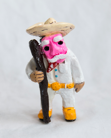 Viejit@ danzante, 2013, Resin toy, one shot hand painted. Claudia Aparicio-Gamundi