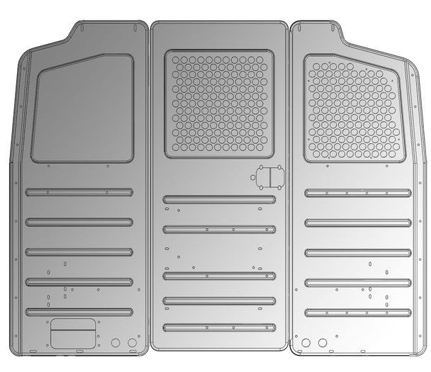 #S1M2C2FSV Adrian Steel Partition Panel Kit w/ Visibility