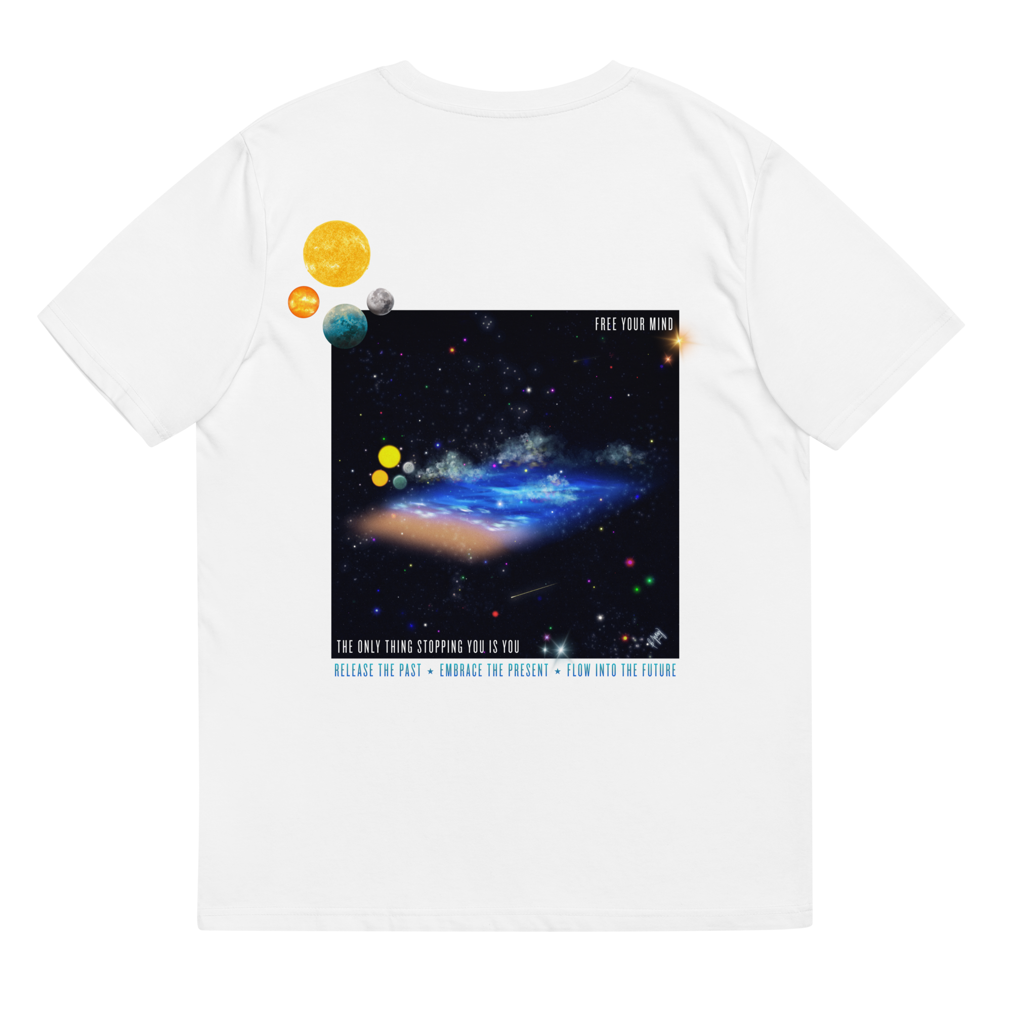 Embrace The Present ⋆ Unisex Organic Cotton Ribbed Neck T-Shirt