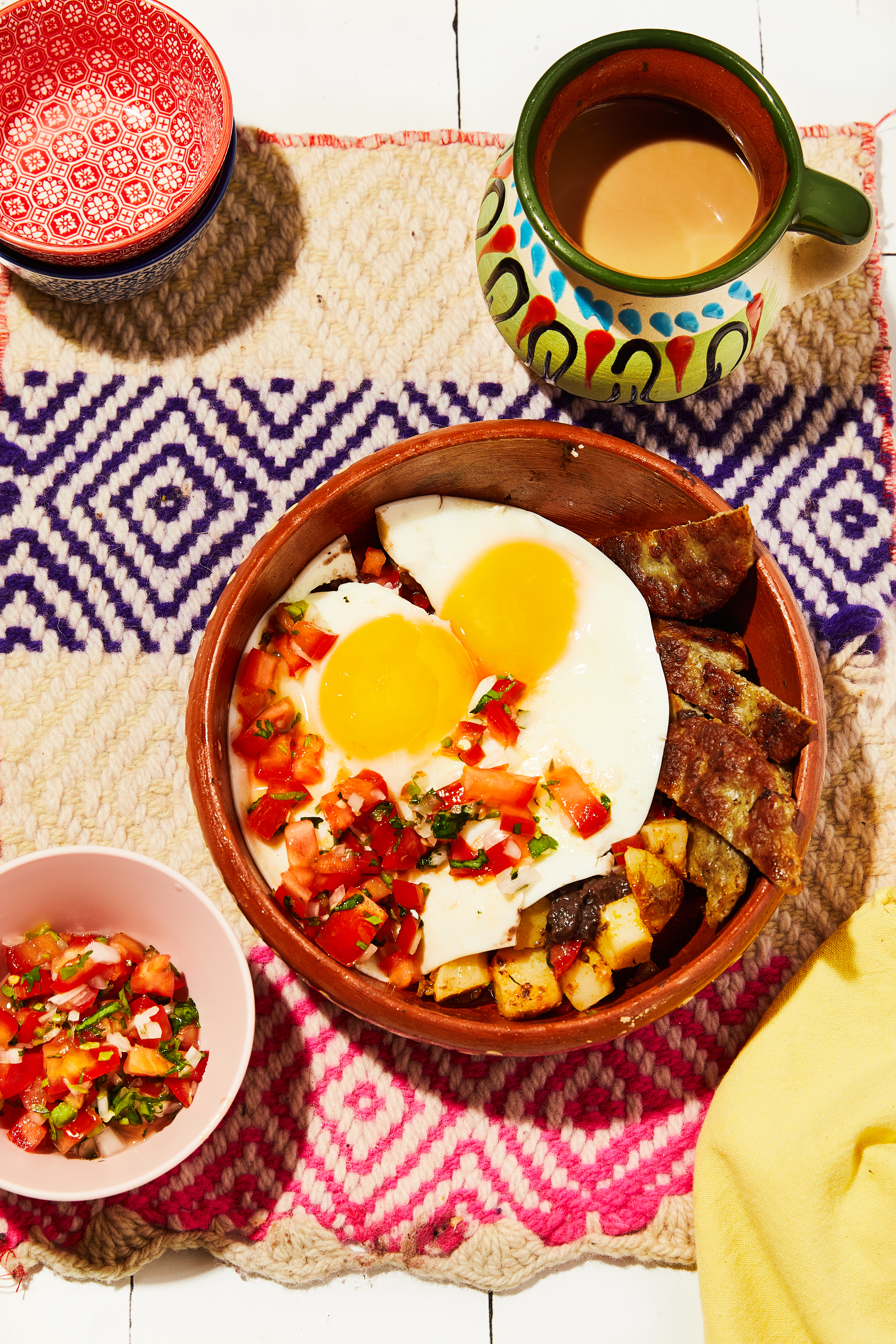 Arranged Food and Objects