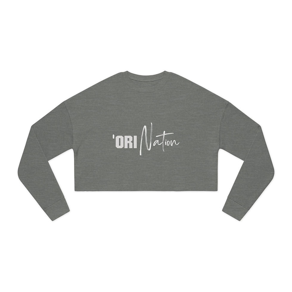 Thumbnail: 'ORI Nation - Trendy Women's Cropped Sweatshirt - Signature Logo