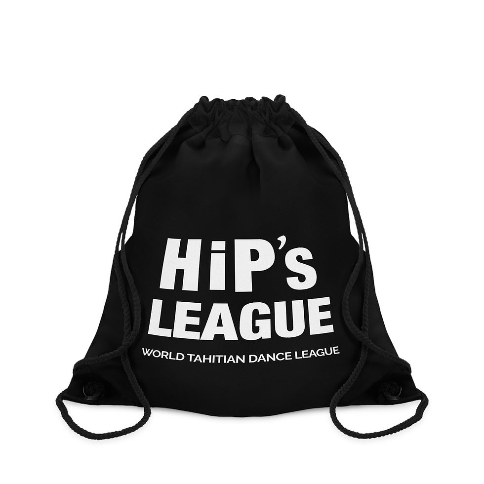 Thumbnail: HIP'S LEAGUE - Drawstring Bag - Black