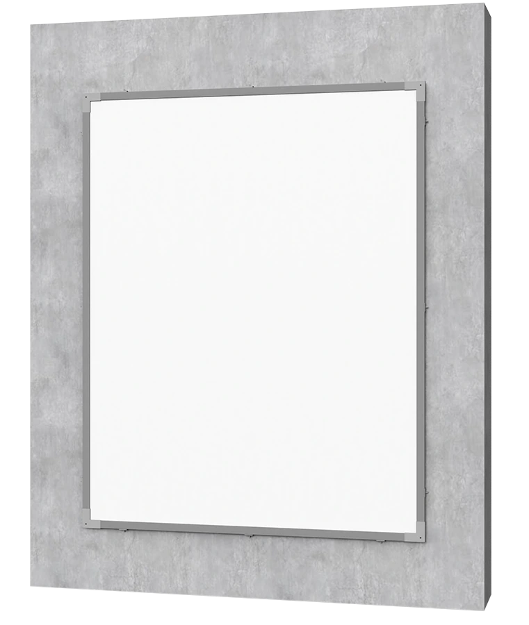 Der Senti-Frame-Rahmen an einer Fassade