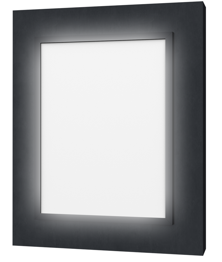 Das beleuchtete Rahmensystem Vega Frame Lux