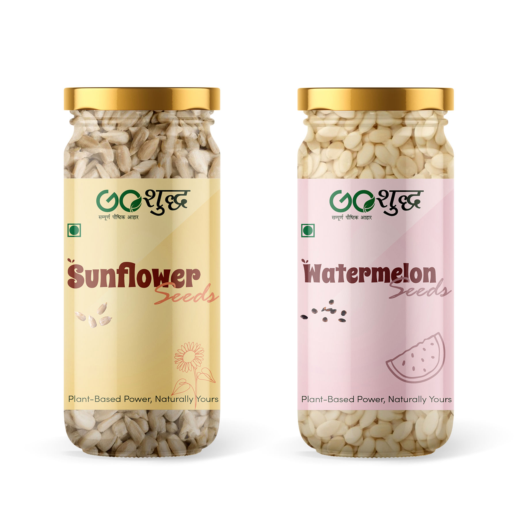 Goshudh Sunflower Seeds + Watermelon Seeds Combo Pack