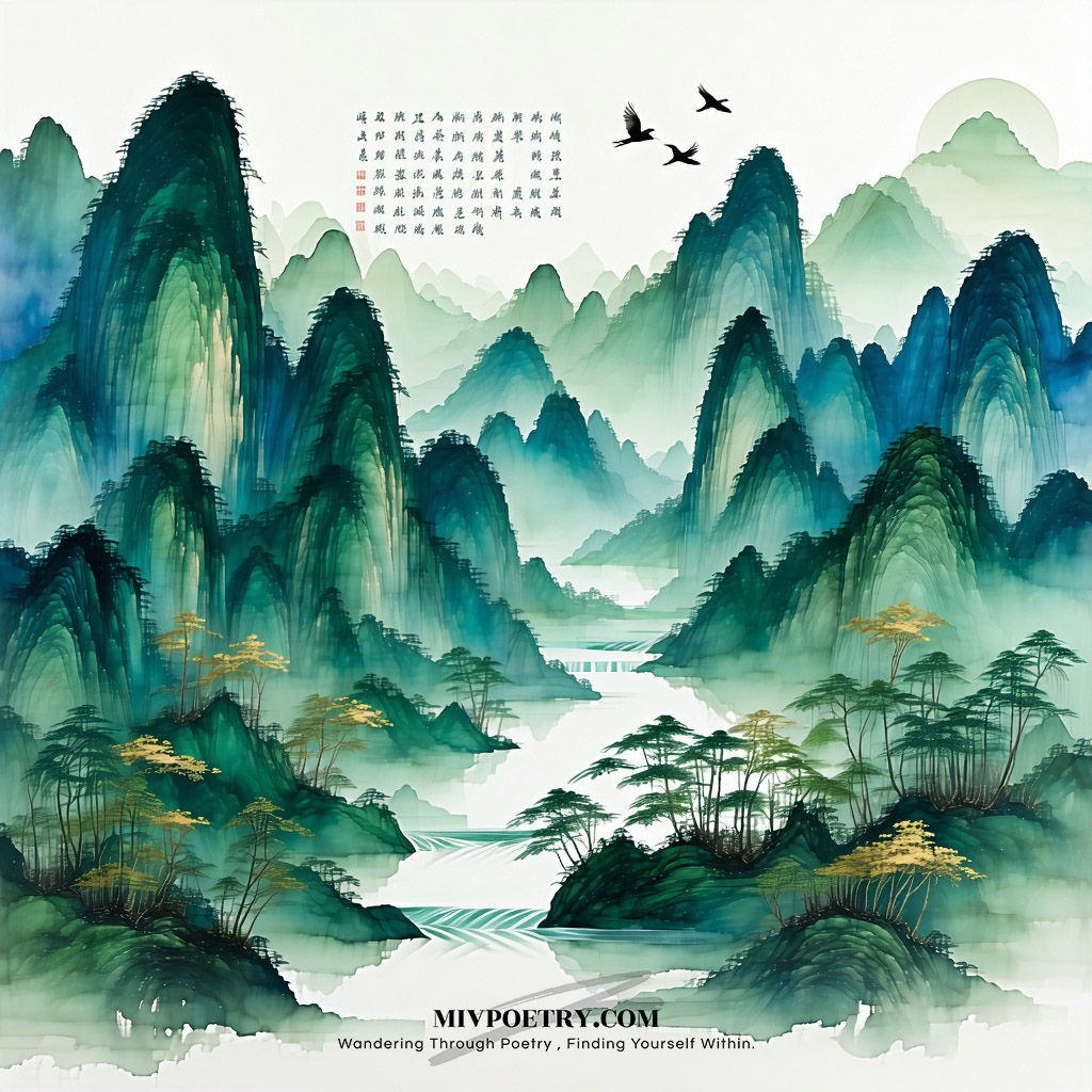 江作青罗带
山如碧玉篸