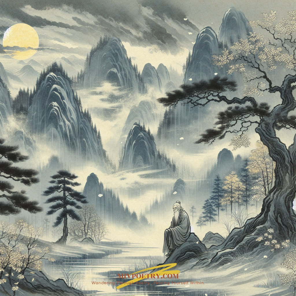 白发三千丈
缘愁似个长
不知明镜里
何处得秋霜