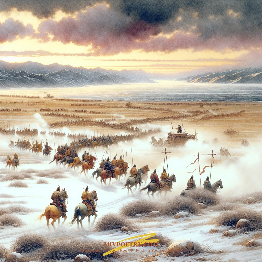 轮台九月风夜吼
一川碎石大如斗
随风满地石乱走