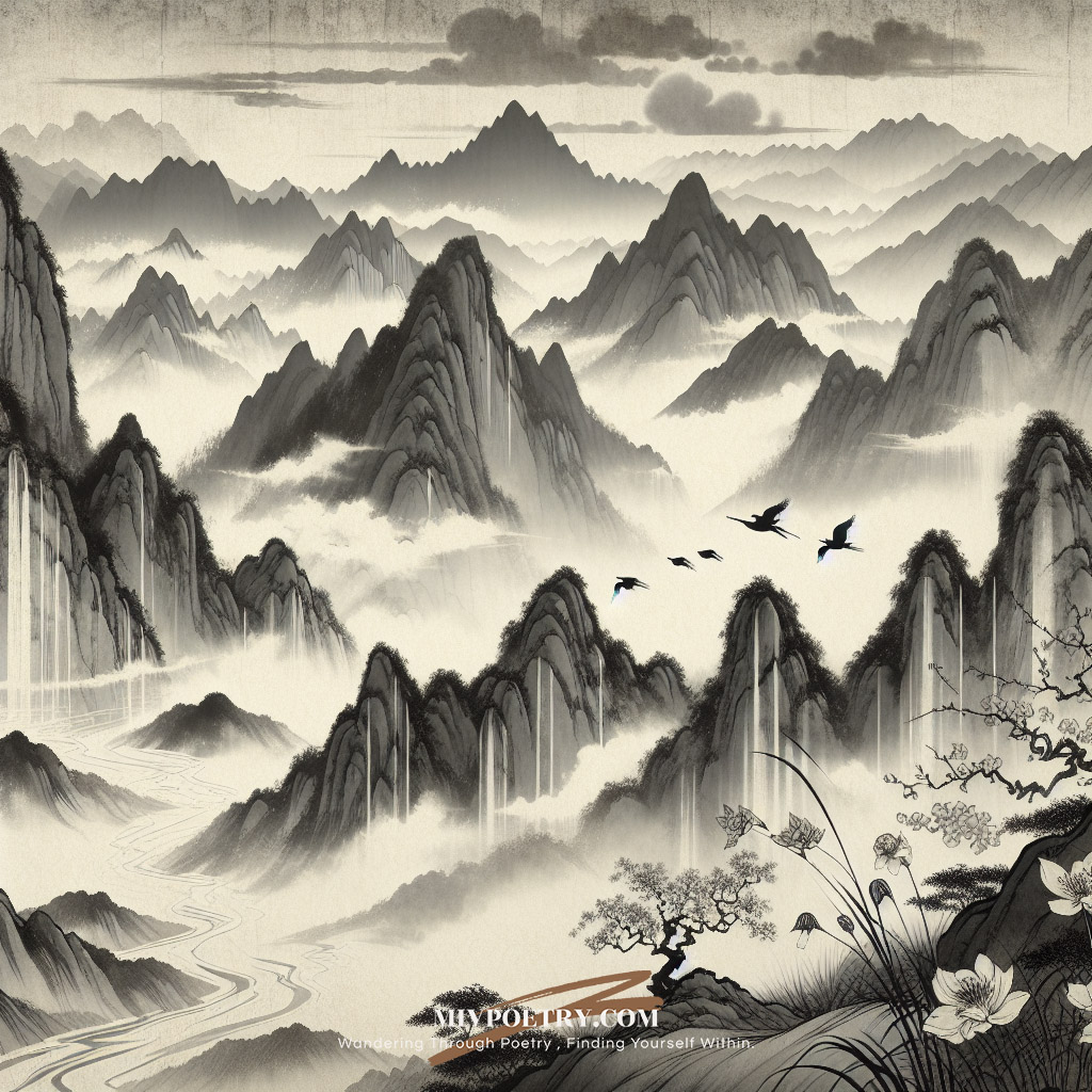 魂随南翥鸟
泪尽北枝花