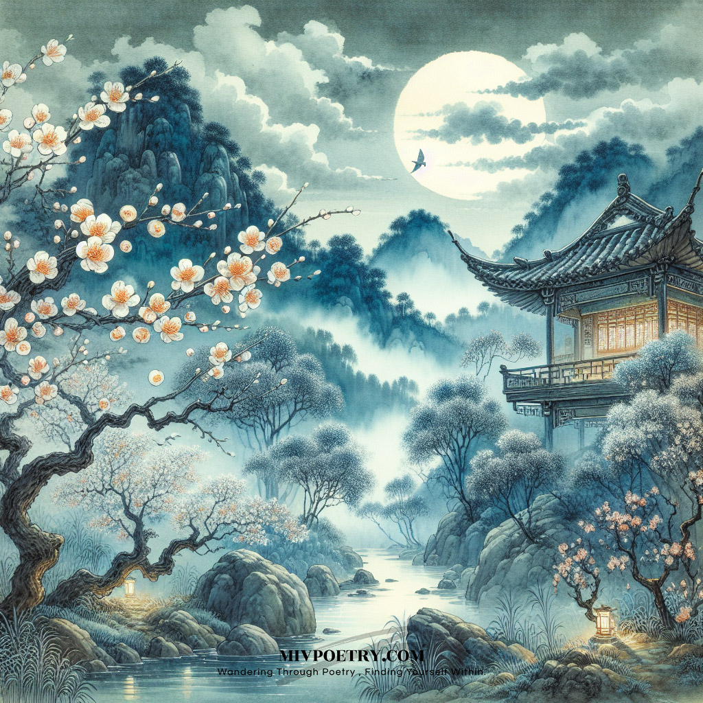 人闲桂花落
夜静春山空
月出惊山鸟
时鸣春涧中