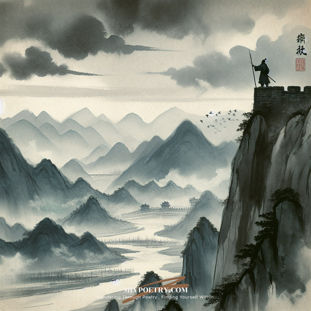 汉家旌帜满阴山
不遣胡儿匹马还
愿得此身长报国
何须生入玉门关