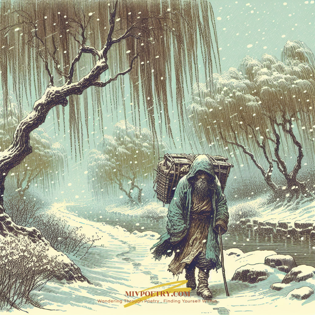 昔我往矣
杨柳依依
今我来思
雨雪霏霏