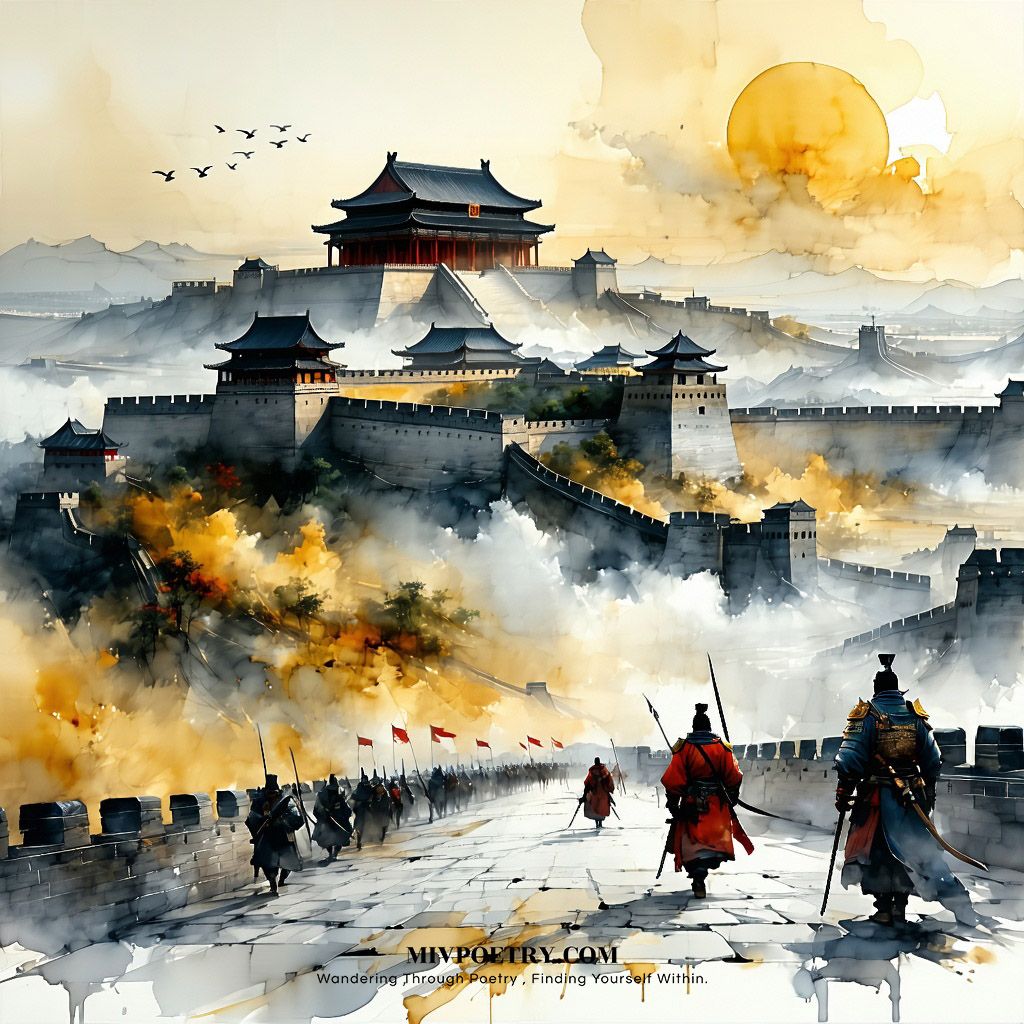 汉兵大呼一当百
虏骑相看哭且愁