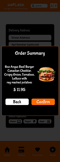 6 - 1 Order Summary Burger Screen Mockup.png