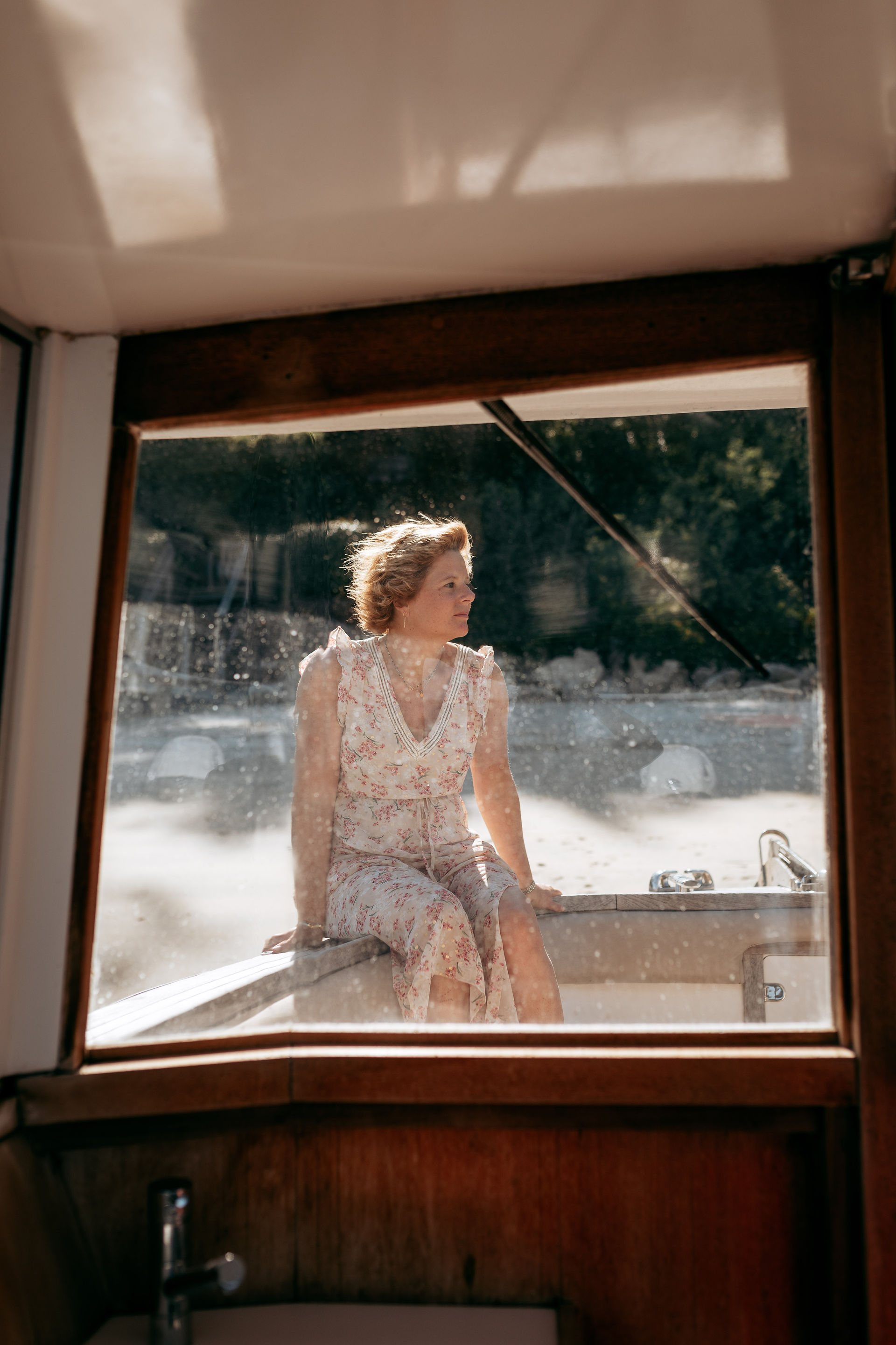 shooting photo couple en bateau sur le bassin d'arcachon