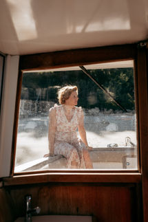 shooting photo couple en bateau sur le bassin d'arcachon