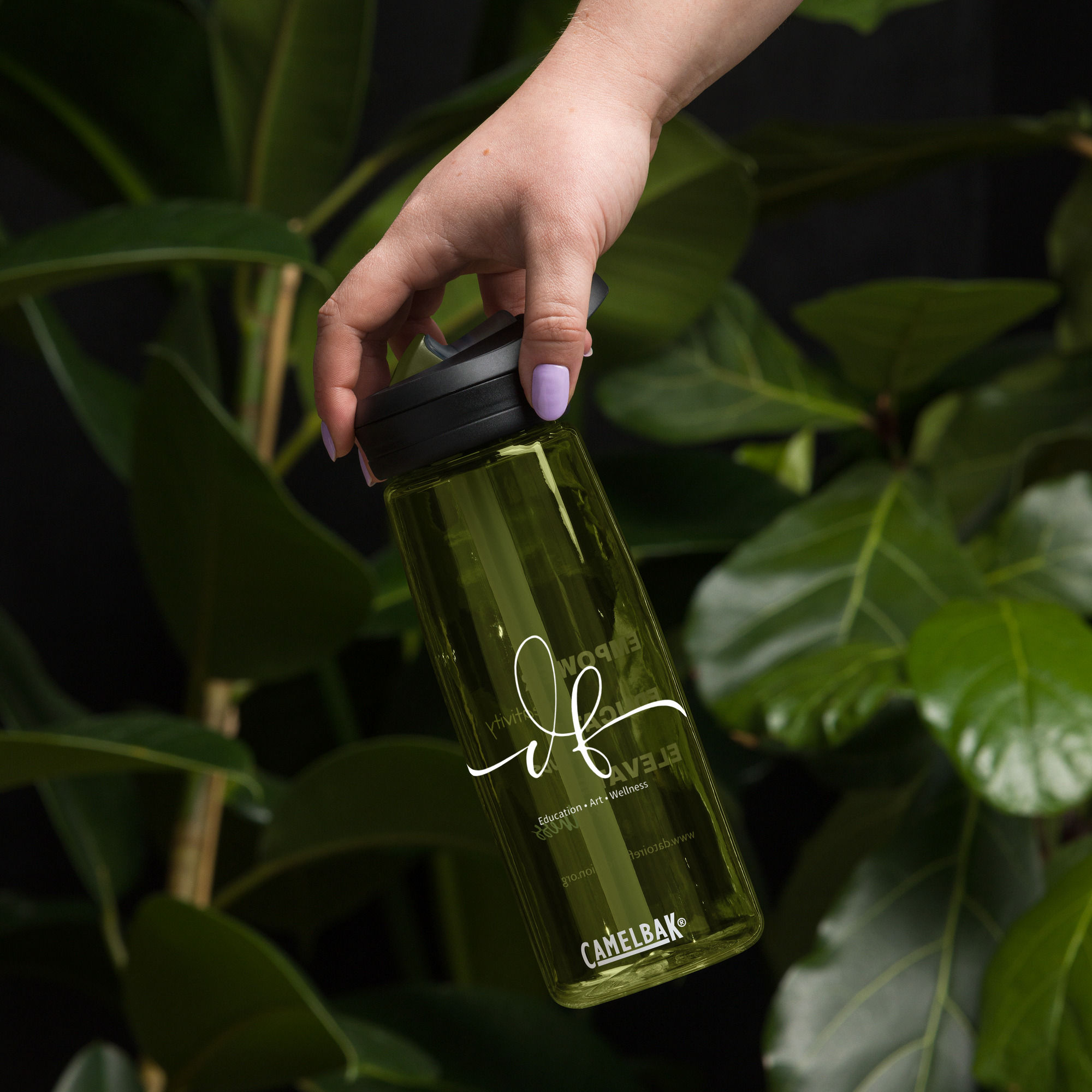 Empower. Educate. Elevate: Sports Water Bottle