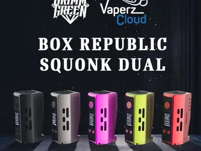 Box Republic Squonk Dual 200W Grimm Green x Vaperz Cloud : notre test