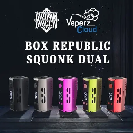 Box Republic Squonk Dual 200W Grimm Green x Vaperz Cloud : notre test