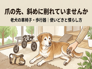 老犬の車椅子・歩行器|使いどきと慣らし方