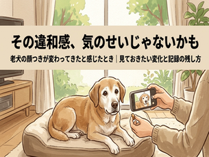 老犬の顔つきが変わってきたと感じたとき|見ておきたい変化と記録の残し方
