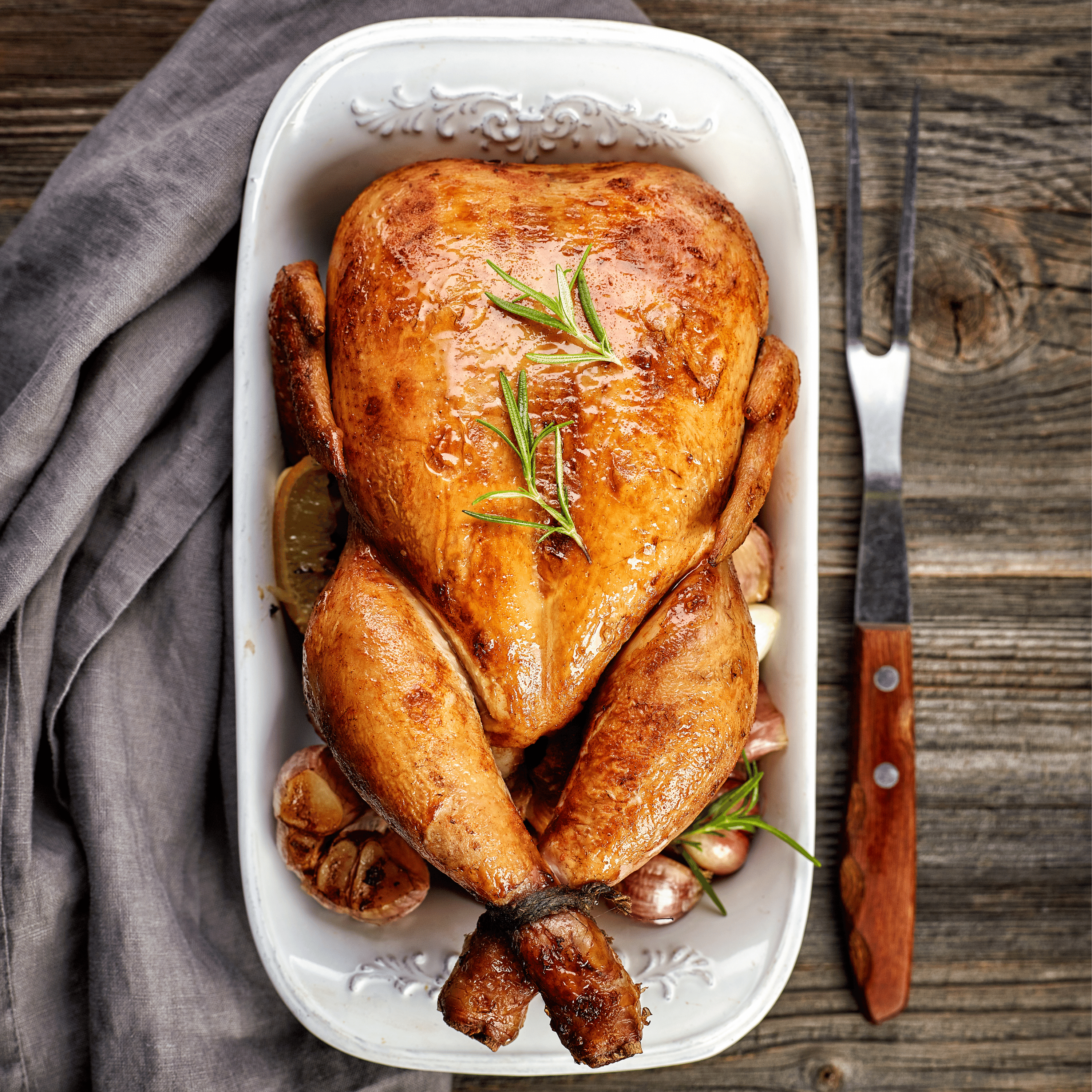 Boîte de poulet des Fêtes