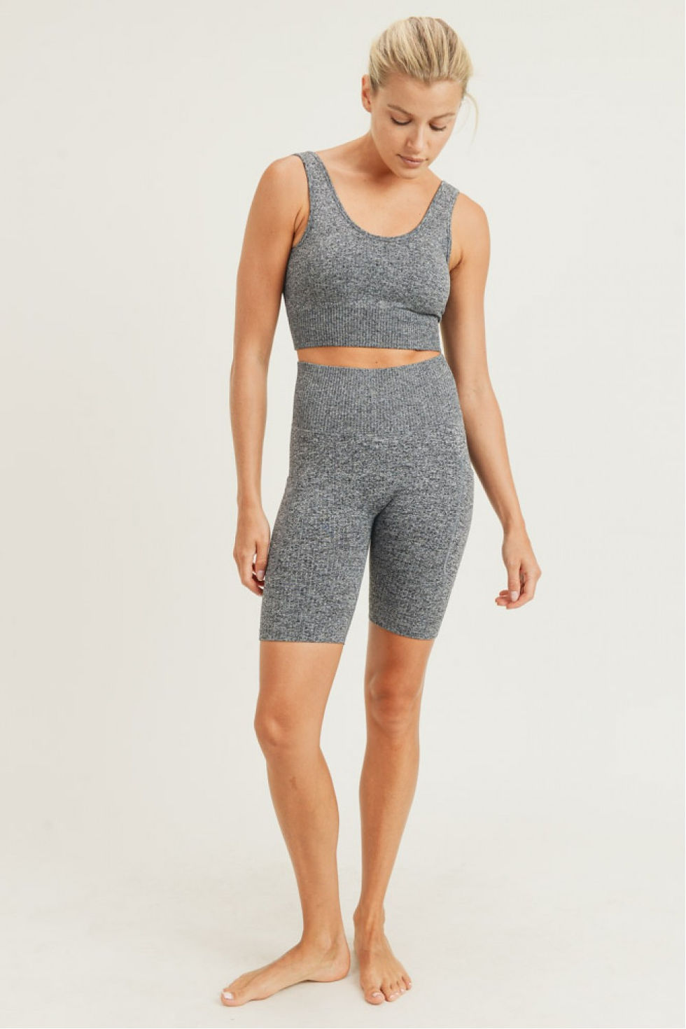 Thumbnail: Hadley Hybrid Grey Sports Bra