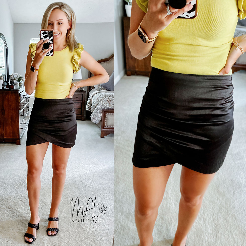 Thumbnail: Holly Shirred Tulip Skirt