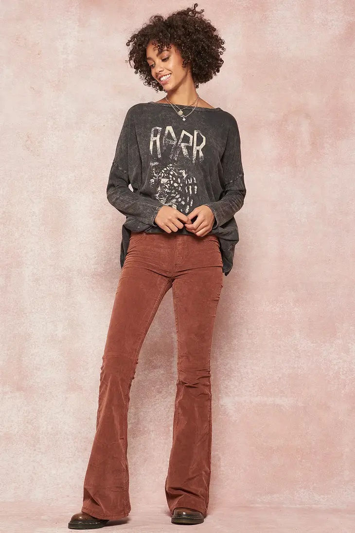 Thumbnail: Alexia Leopard Vintage Washed Graphic Tee