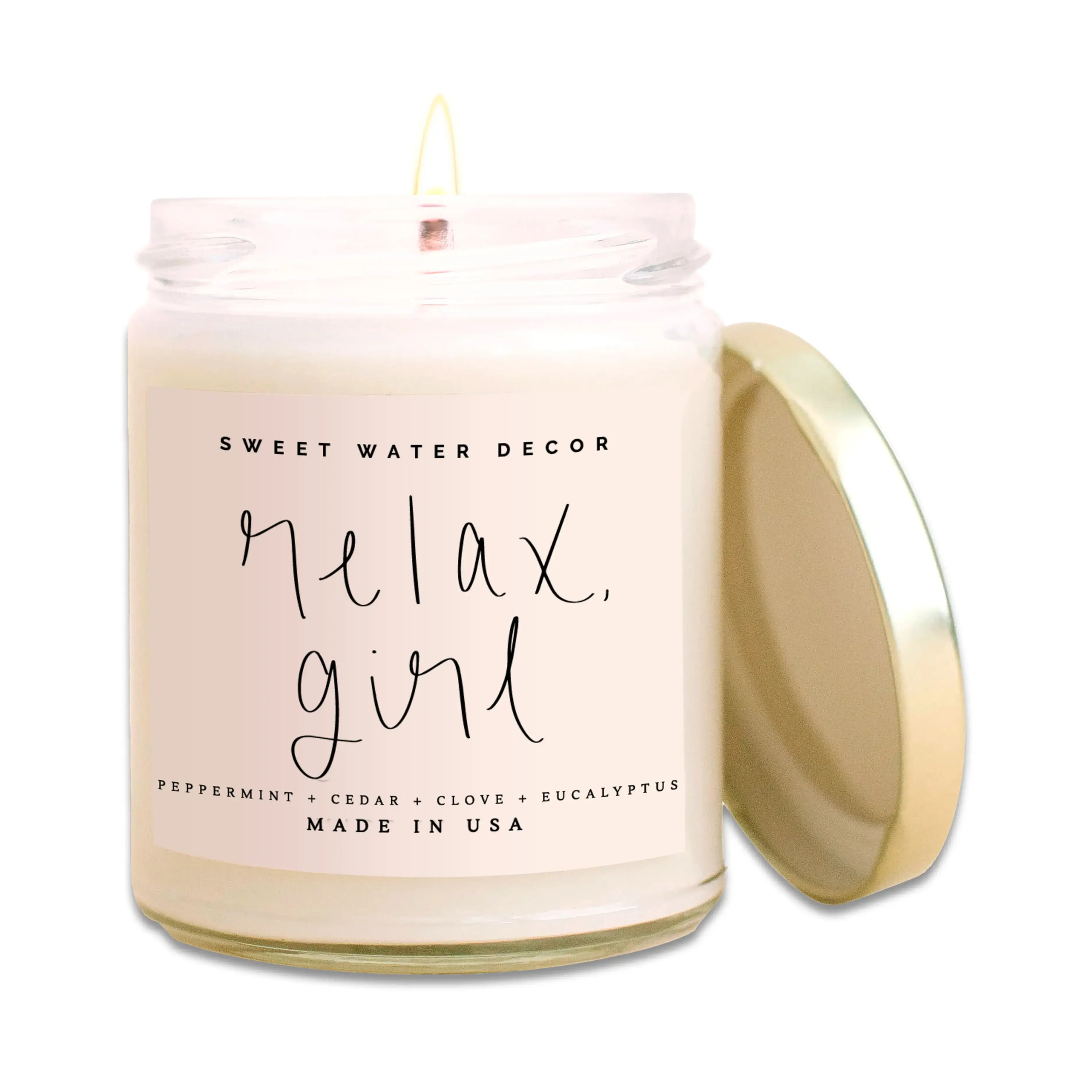 Relax Girl Sweet Water - 9oz Soy Candle