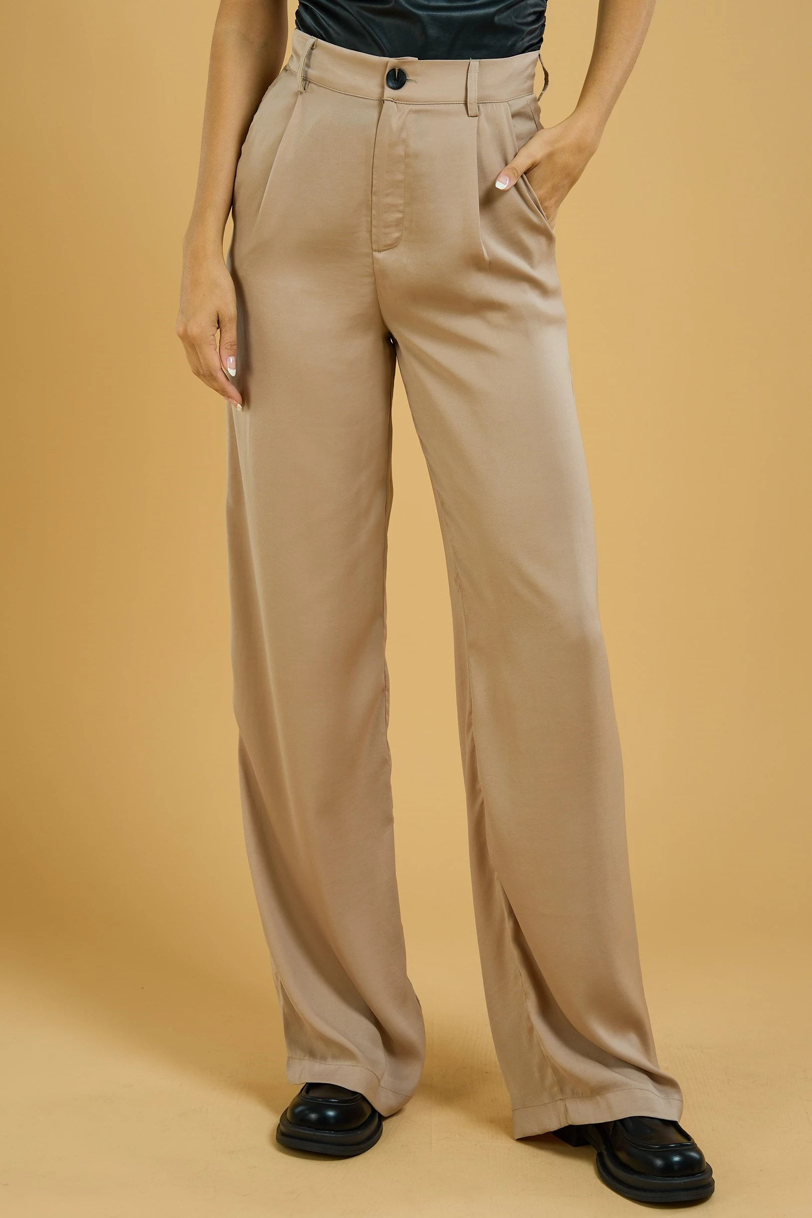 Chasity High Waist Pleated Pants
