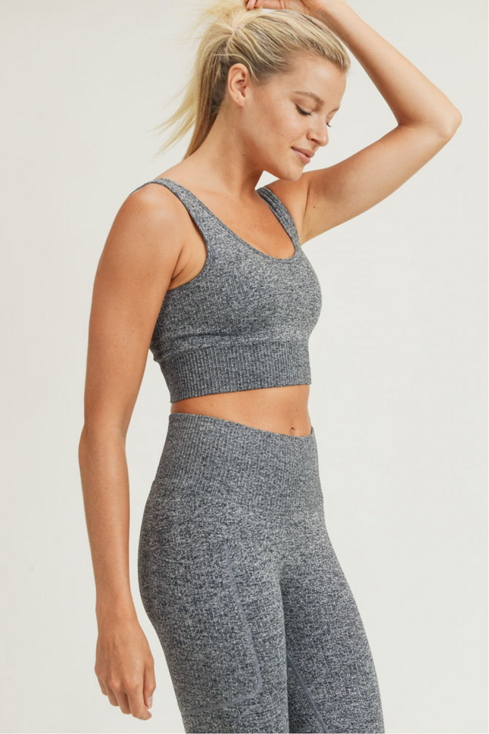 Thumbnail: Hadley Hybrid Grey Sports Bra