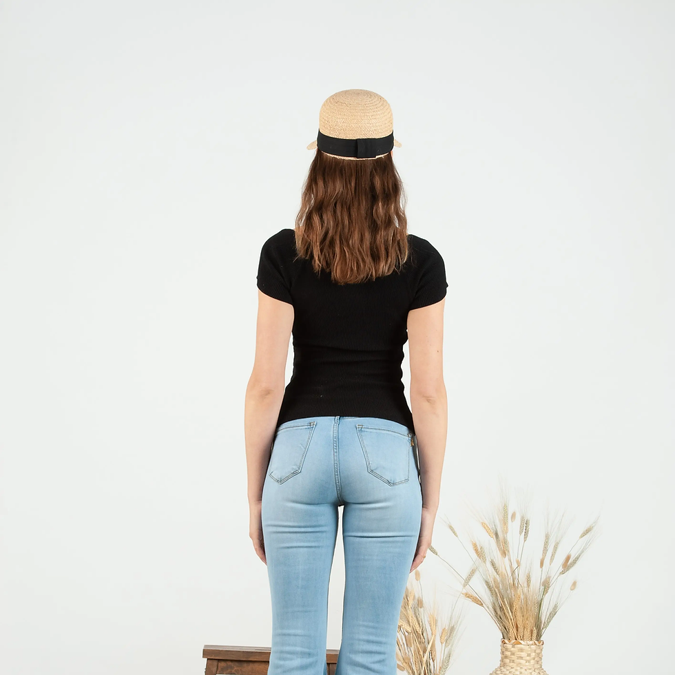 Thumbnail: Alyssa Black Sash Sun Cap
