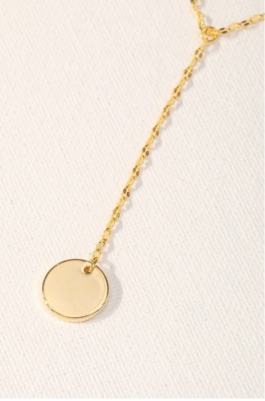 Thumbnail: Jaymes Layered Disc Herringbone Choker Necklace